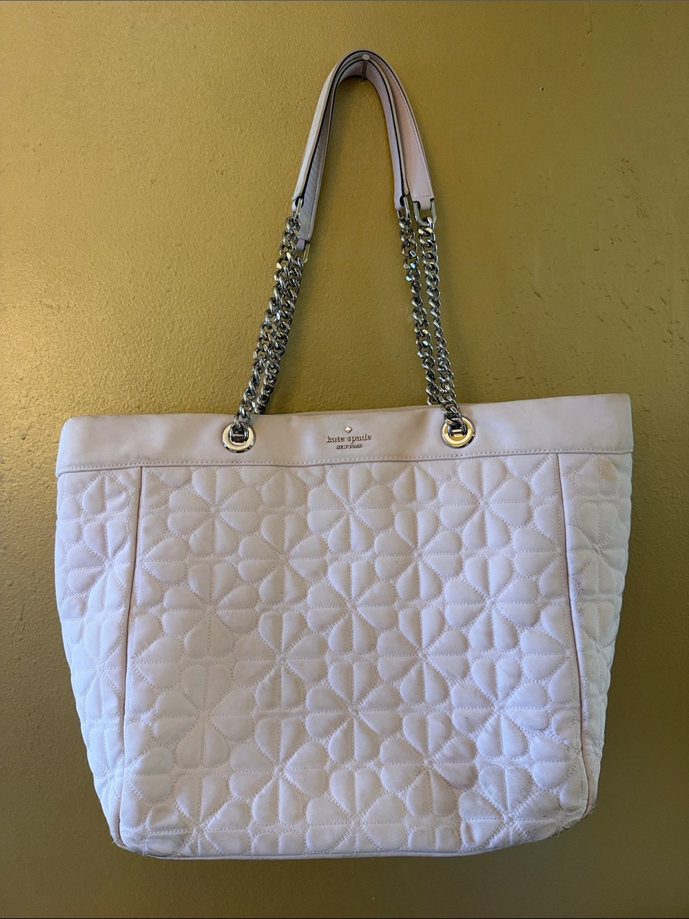 Kate Spade Flower Quilted Large Purse